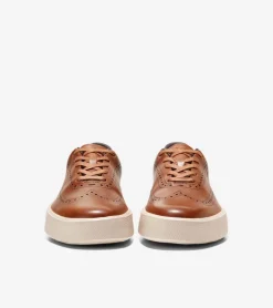 Cole Haan Sneakers*Men's GrandPr&oslash; Crew Wingtip Sneakers BritishTan-Birch