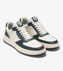 Cole Haan Extended Sizes & Widths|Sneakers*Men's GrandPr&oslash; Crossover Sneakers Ivory-Blueberry