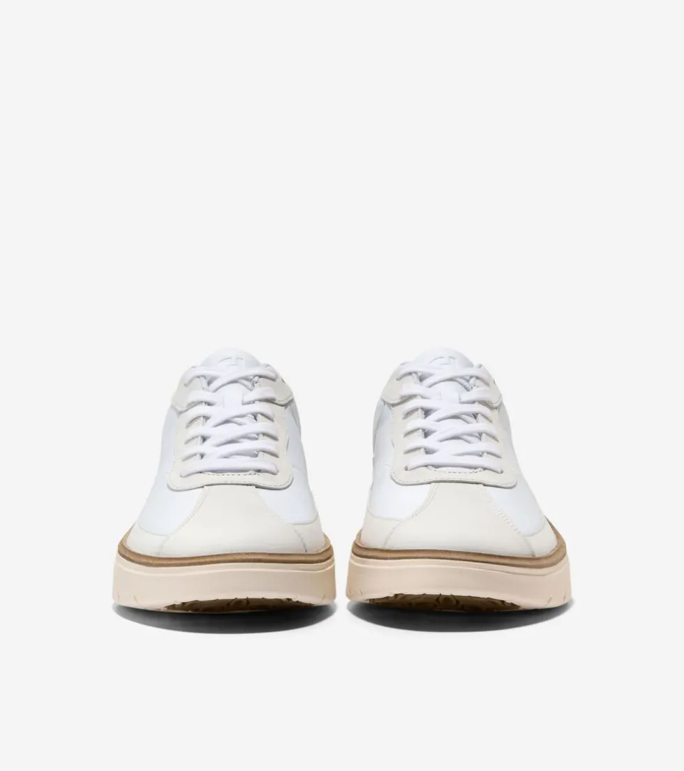 Cole Haan Sneakers*Men's GrandPrø FeatherArc Bike Toe Sneakers OpticWhite-Ivory-Black
