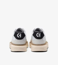 Cole Haan Sneakers*Men's GrandPrø FeatherArc Bike Toe Sneakers OpticWhite-Ivory-Black