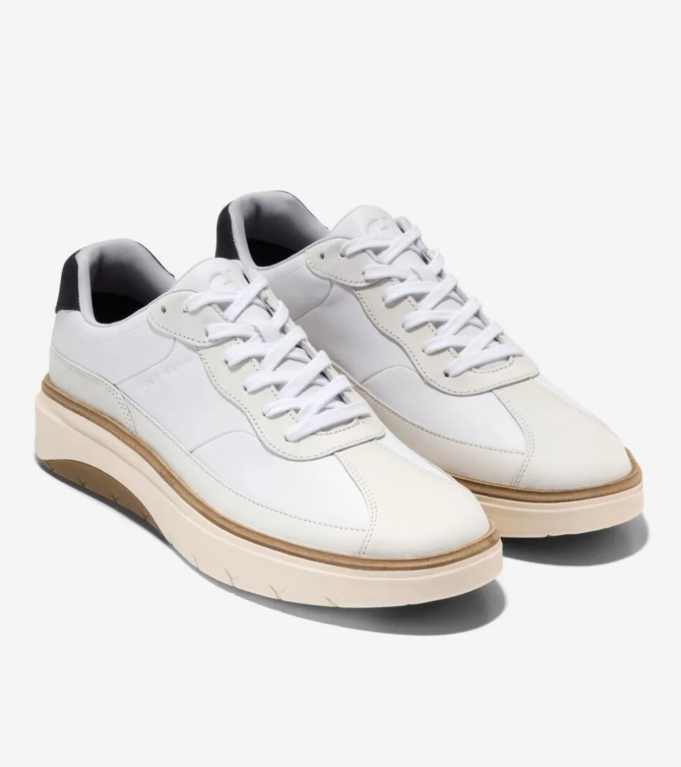 Cole Haan Sneakers*Men's GrandPrø FeatherArc Bike Toe Sneakers OpticWhite-Ivory-Black