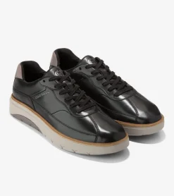 Cole Haan Sneakers*Men's GrandPr&oslash; FeatherArc Bike Toe Sneakers Black-PlumKitten-Paloma