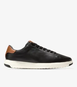 Cole Haan Extended Sizes & Widths|Sneakers*Men's GrandPrø Tennis Sneakers Black-BritishTan