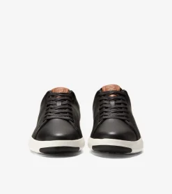 Cole Haan Extended Sizes & Widths|Sneakers*Men's GrandPr&oslash; Tennis Sneakers Black-BritishTan