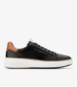 Cole Haan Golf Shoes|Sneakers*Men's GrandPr&oslash; Topspin Waterproof Golf Shoes Black-PecanBrown-OpticWhite