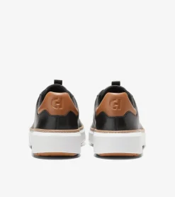 Cole Haan Golf Shoes|Sneakers*Men's GrandPrø Topspin Waterproof Golf Shoes Black-PecanBrown-OpticWhite