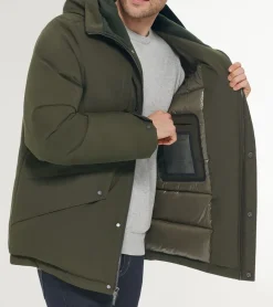 Cole Haan Puffer Jackets|Outerwear*Men's Hooded Puffer Jacket Olive