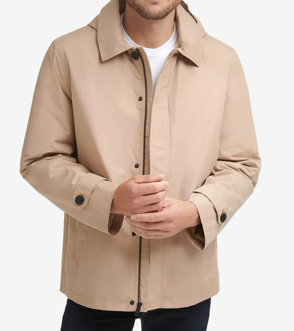 Cole Haan Rain Jackets|Outerwear*Men's Hooded Rain Jacket Tan