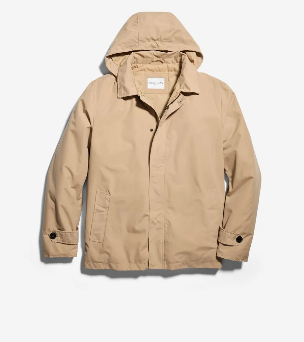 Cole Haan Rain Jackets|Outerwear*Men's Hooded Rain Jacket Tan