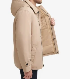 Cole Haan Rain Jackets|Outerwear*Men's Hooded Rain Jacket Tan
