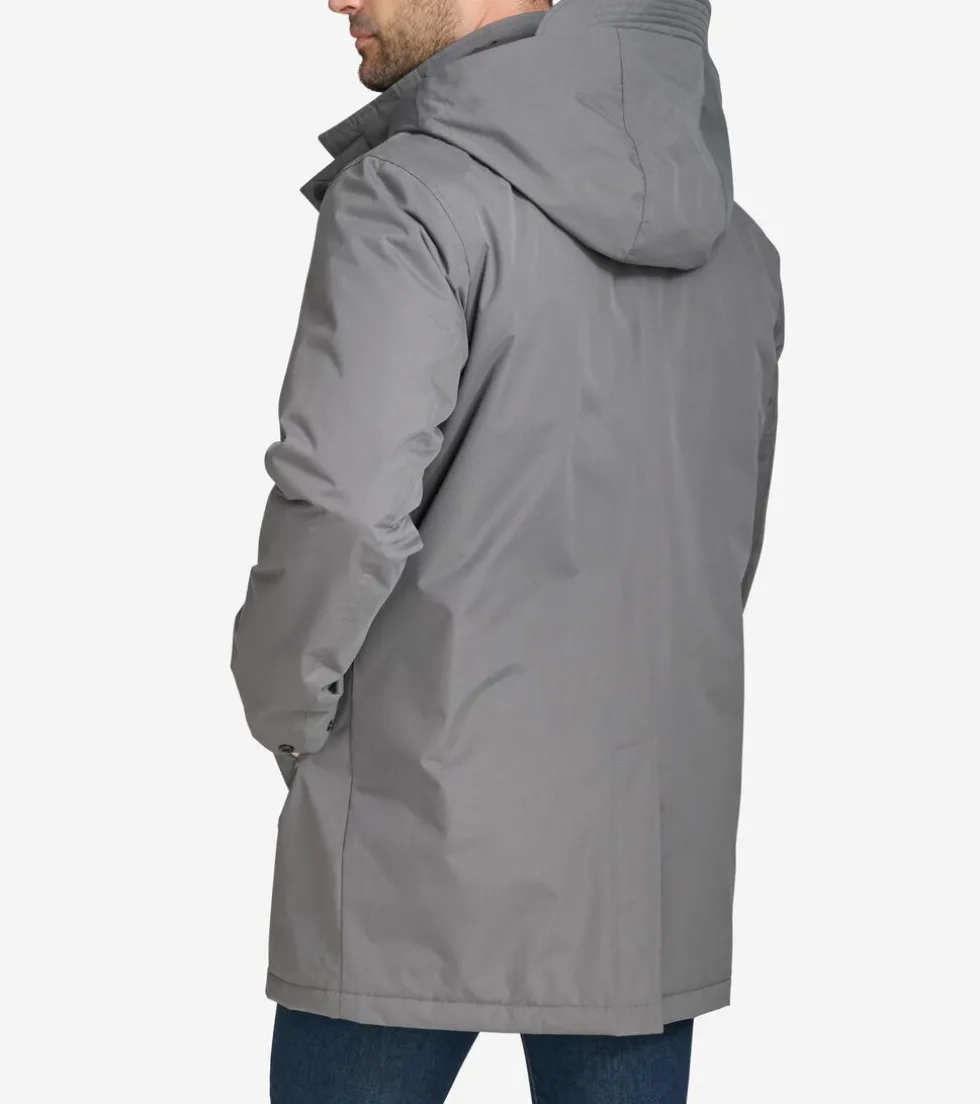 Cole Haan Rain Jackets|Outerwear*Men's Hooded Rain Jacket Grey