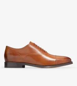 Cole Haan Dress Shoes|Oxfords*Men's Modern Classics Cap Toe Oxfords BritishTan-DarkChocolate