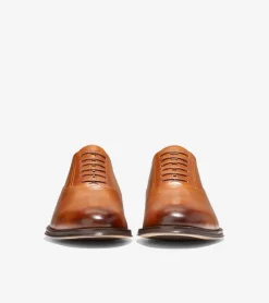 Cole Haan Dress Shoes|Oxfords*Men's Modern Classics Cap Toe Oxfords BritishTan-DarkChocolate