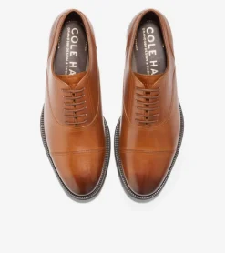 Cole Haan Dress Shoes|Oxfords*Men's Modern Classics Cap Toe Oxfords BritishTan-DarkChocolate