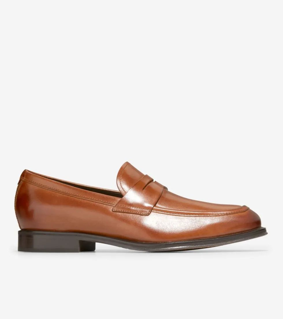 Cole Haan Dress Shoes|Loafers & Drivers*Men's Modern Classics Penny Loafer BritishTan-DarkChocolate