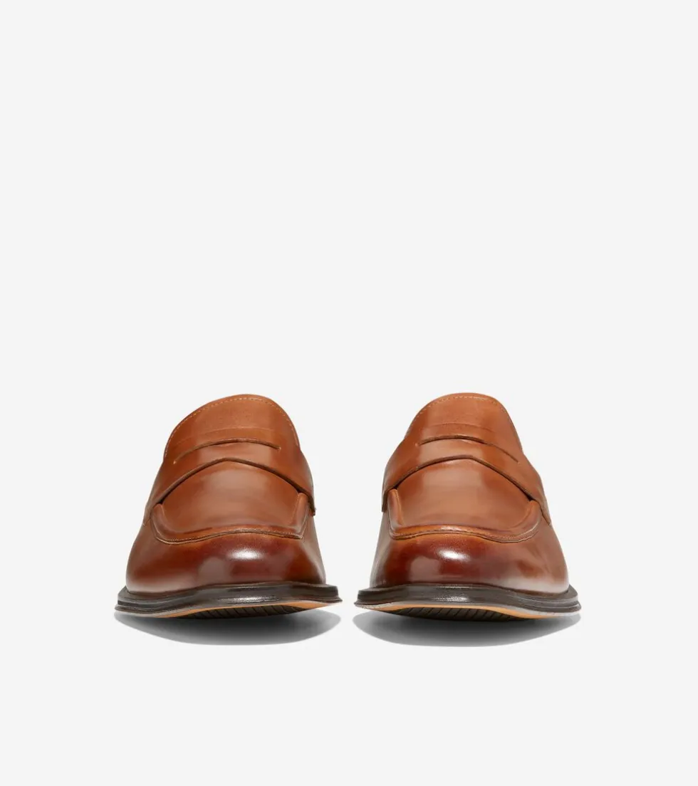 Cole Haan Dress Shoes|Loafers & Drivers*Men's Modern Classics Penny Loafer BritishTan-DarkChocolate
