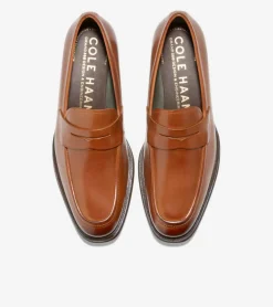 Cole Haan Dress Shoes|Loafers & Drivers*Men's Modern Classics Penny Loafer BritishTan-DarkChocolate