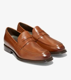 Cole Haan Dress Shoes|Loafers & Drivers*Men's Modern Classics Penny Loafer BritishTan-DarkChocolate