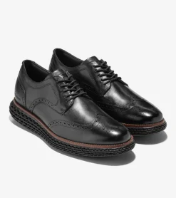 Cole Haan Dress Shoes|Oxfords*Men's &Oslash;riginalGrand 2.0 Wingtip Oxfords Black