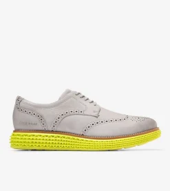 Cole Haan Dress Shoes|Oxfords*Men's &Oslash;riginalGrand 2.0 Wingtip Oxfords Natural-WarmOlive