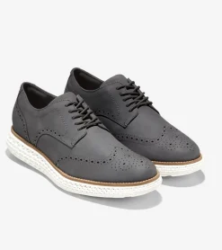 Cole Haan Dress Shoes|Oxfords*Men's ØriginalGrand 2.0 Wingtip Oxfords Magnet