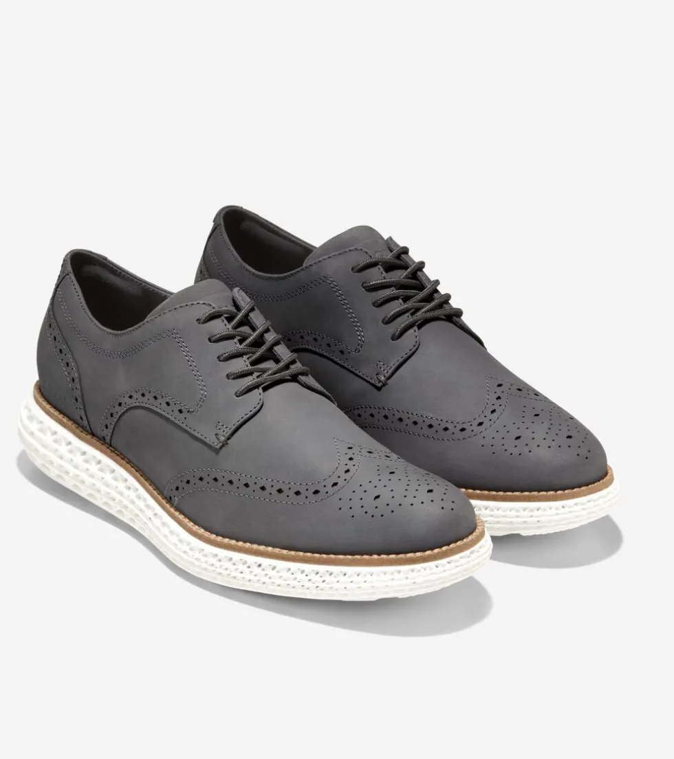 Cole Haan Dress Shoes|Oxfords*Men's ØriginalGrand 2.0 Wingtip Oxfords Magnet