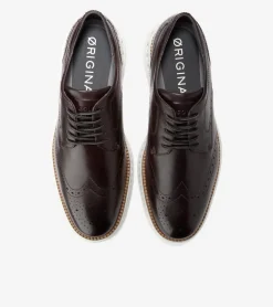 Cole Haan Dress Shoes|Oxfords*Men's &Oslash;riginalGrand 2.0 Wingtip Oxfords DarkChocolate-White