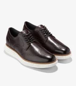 Cole Haan Dress Shoes|Oxfords*Men's &Oslash;riginalGrand 2.0 Wingtip Oxfords DarkChocolate-White
