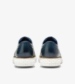 Cole Haan Dress Shoes|Oxfords*Men's ØriginalGrand 2.0 Wingtip Oxfords OrionBlue-White