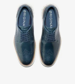Cole Haan Dress Shoes|Oxfords*Men's ØriginalGrand 2.0 Wingtip Oxfords OrionBlue-White