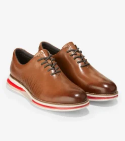 Cole Haan Dress Shoes|Oxfords*Men's &Oslash;riginalGrand Energy Twin Oxfords BritishTan-DarkRoast-MoltenLava