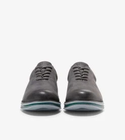 Cole Haan Dress Shoes|Oxfords*Men's &Oslash;riginalGrand Energy Twin Oxfords TornadoNubuck-Aventurine-HarborMist
