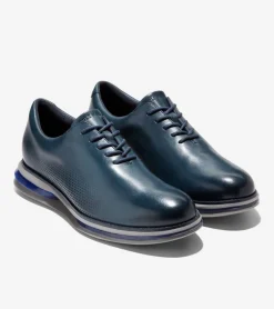 Cole Haan Dress Shoes|Oxfords*Men's &Oslash;riginalGrand Energy Twin Oxfords PacificBlue-DecemberySky