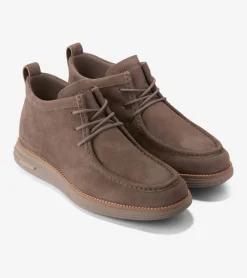 Cole Haan Boots*Men's &Oslash;riginalGrand Moc Toe Chukka Boots Lava-NaturalTan-IrishCoffee