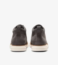 Cole Haan Boots*Men's &Oslash;riginalGrand Moc Toe Chukka Boots Pavement-NaturalTan-Ivory