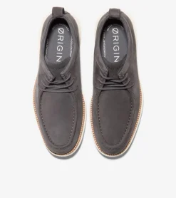 Cole Haan Boots*Men's &Oslash;riginalGrand Moc Toe Chukka Boots Pavement-NaturalTan-Ivory