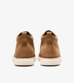 Cole Haan Boots*Men's &Oslash;riginalGrand Moc Toe Chukka Boots GoldenHoney-NaturalTan-Ivory