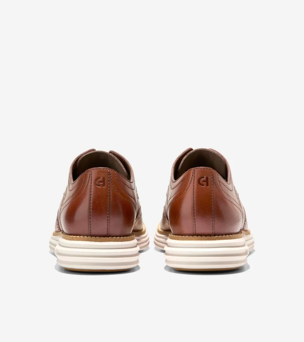 Cole Haan Extended Sizes & Widths|Dress Shoes*Men's ØriginalGrand Remastered Wingtip Oxfords Woodbury-Ivory