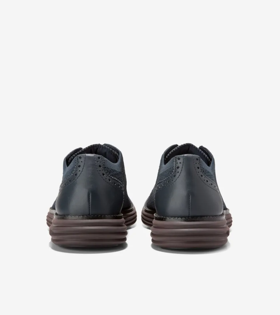 Cole Haan Oxfords*Men's ØriginalGrand Remastered Stitchlite™ Oxfords Blueberry-Black-Madaira