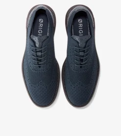 Cole Haan Oxfords*Men's ØriginalGrand Remastered Stitchlite™ Oxfords Blueberry-Black-Madaira