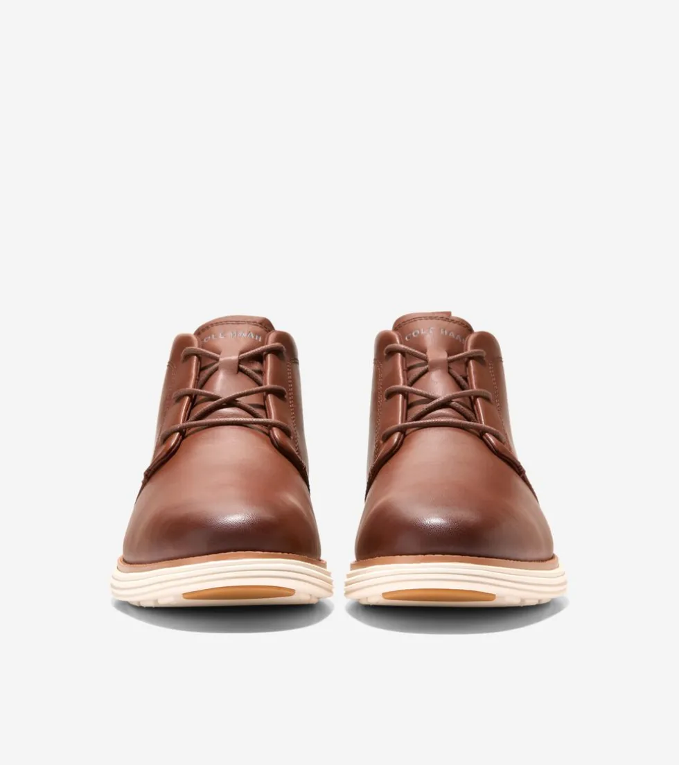 Cole Haan Extended Sizes & Widths|Dress Shoes*Men's ØriginalGrand Remastered Waterproof Chukka Boots Woodbury-Ivory