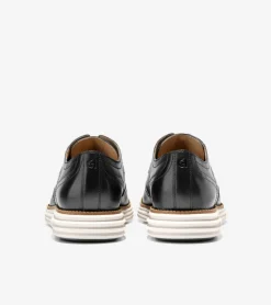 Cole Haan Extended Sizes & Widths|Dress Shoes*Men's &Oslash;riginalGrand Remastered Wingtip Oxfords Black-Ivory
