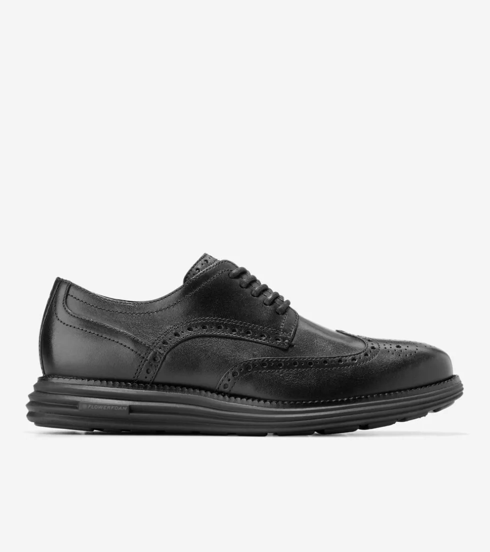 Cole Haan Extended Sizes & Widths|Dress Shoes*Men's ØriginalGrand Remastered Wingtip Oxfords Black