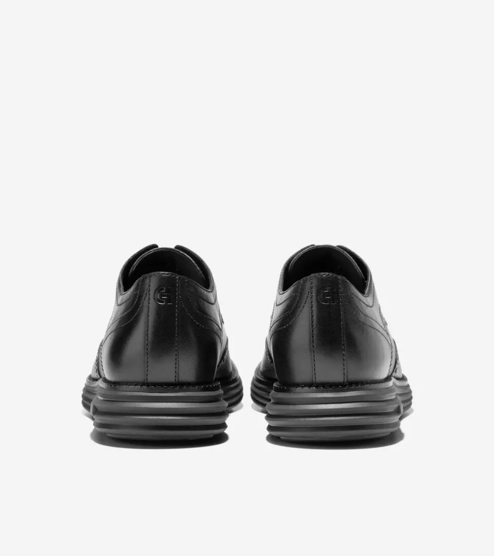 Cole Haan Extended Sizes & Widths|Dress Shoes*Men's ØriginalGrand Remastered Wingtip Oxfords Black