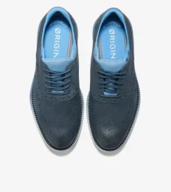 Cole Haan Dress Shoes|Oxfords*Men's &Oslash;riginalGrand Ultra Waterproof Wingtip Oxfords Blueberry-Pavement