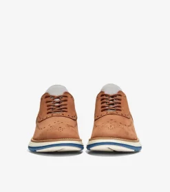 Cole Haan Extended Sizes & Widths|Dress Shoes*Men's &Oslash;riginalGrand Ultra Wingtip Oxfords BritishTanNubuck