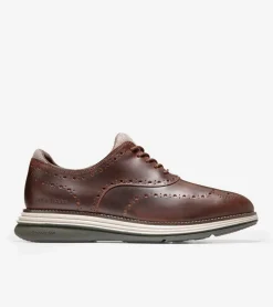 Cole Haan Dress Shoes|Oxfords*Men's &Oslash;riginalGrand Ultra Wingtip Oxfords Earthen-DoveGray-RosinGreen