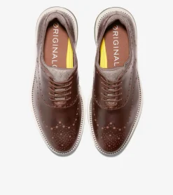 Cole Haan Dress Shoes|Oxfords*Men's ØriginalGrand Ultra Wingtip Oxfords Earthen-DoveGray-RosinGreen