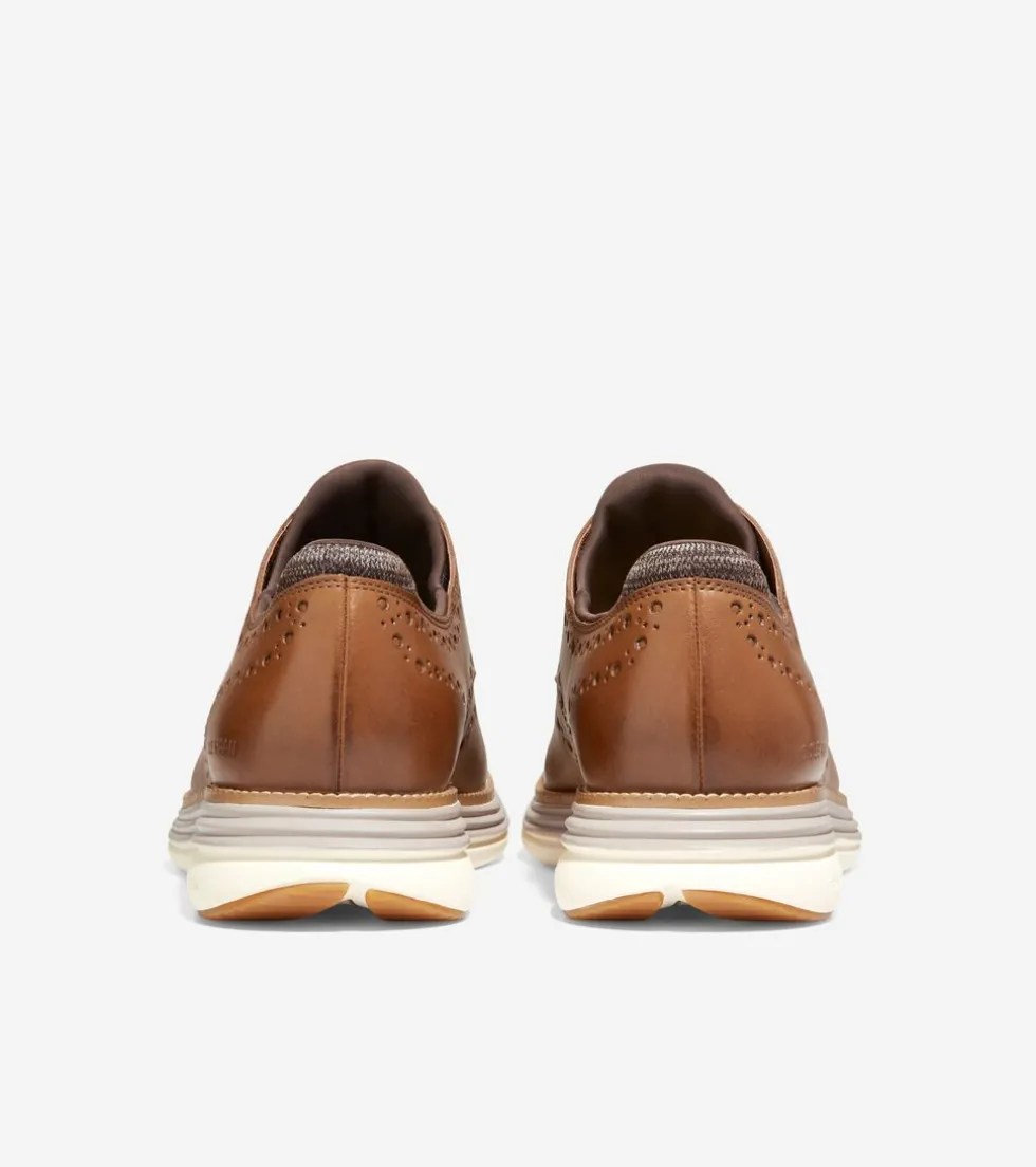 Cole Haan Extended Sizes & Widths|Dress Shoes*Men's ØriginalGrand Ultra Wingtip Oxfords MonksRobe-PumiceStone-Ivory
