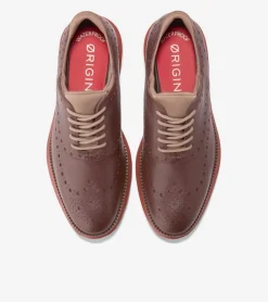 Cole Haan Dress Shoes|Oxfords*Men's ØriginalGrand Ultra Wingtip Oxfords DeepMahogany-IrishCoffee